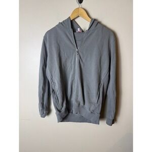 American Apparel Full Zip Hoodie Womens Small Grey Casual